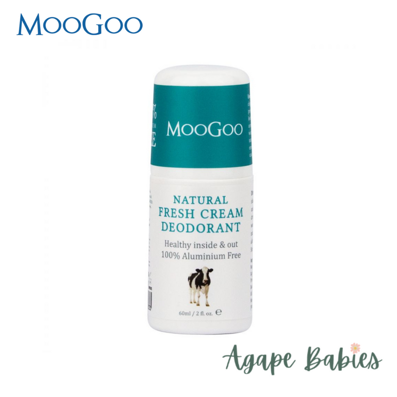 MooGoo Natural Fresh Cream Deodorant Cream 60ml/2oz Exp: 10/24
