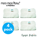 Moo Moo Kow Bamboo Cloth Wipes 4pcs