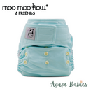Moo Moo Kow Cloth Diaper One Size Aplix - SeaSpray