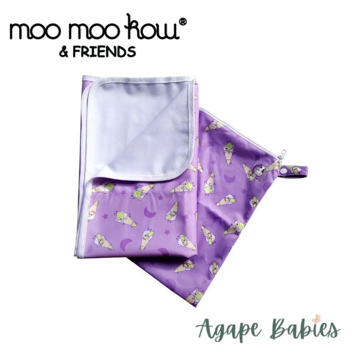 Moo Moo Kow Mattress Pad - BaaBaaSheepz Purple