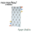 Moo Moo Kow Bed Time Buddy Case Blue Small Sheepz With Stripe Tag Small Size