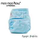 Moo Moo Kow One Size Pocket Diapers Snap - Baby Blue