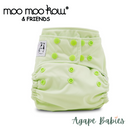 Moo Moo Kow One Size Pocket Diapers Snap - Celery
