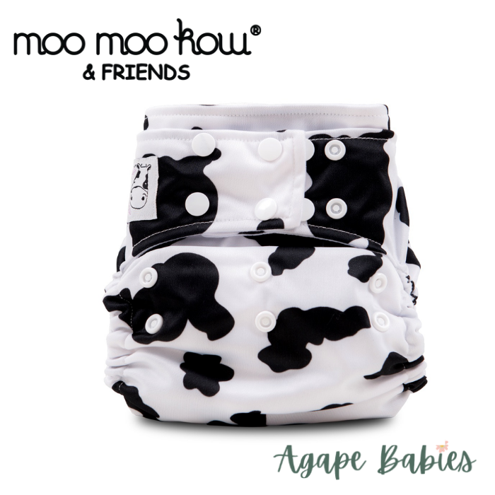 Moo Moo Kow One Size Pocket Diapers Snap - Moo Moo