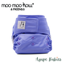 Moo Moo Kow One Size Pocket Diapers Snap - Purple