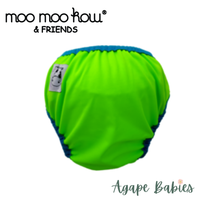 Moo Moo Kow One Size Swim Diaper - Apple Green