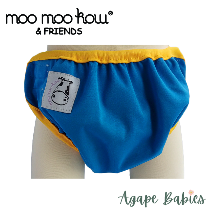 Moo Moo Kow One Size Swim Diaper - Royal Blue