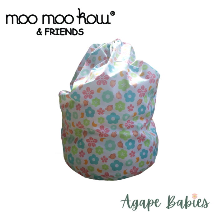 Moo Moo Kow Pail Liner / Laundry Bag - Mooky Flower
