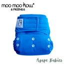 Moo Moo Kow Cloth Diaper One Size Aplix - Ocean