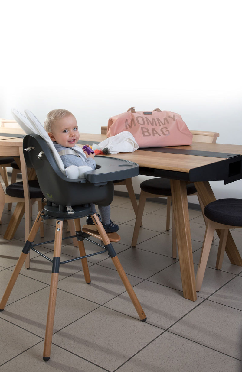 [1 yr local warranty] Childhome Evolu One.80° High Chair - Natural Anthracite