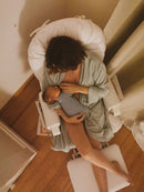 Childhome Gliding Chair Round with Footrest - White