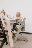 [1 yr local warranty] Childhome Lambda 3 Baby High Chair + Feeding Tray - Stone Grey
