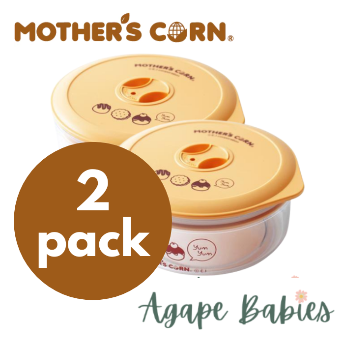 [2-Pack] Mother's Corn Air Tight Snack Container (Medium)
