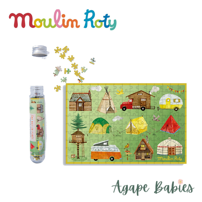Moulin Roty Les Grands Explorateurs 150pc Mini Puzzle (A Night in the Forest)