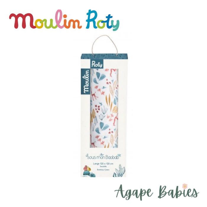 Moulin Roty Sous Mon Baobab Large Muslin Square Swaddle