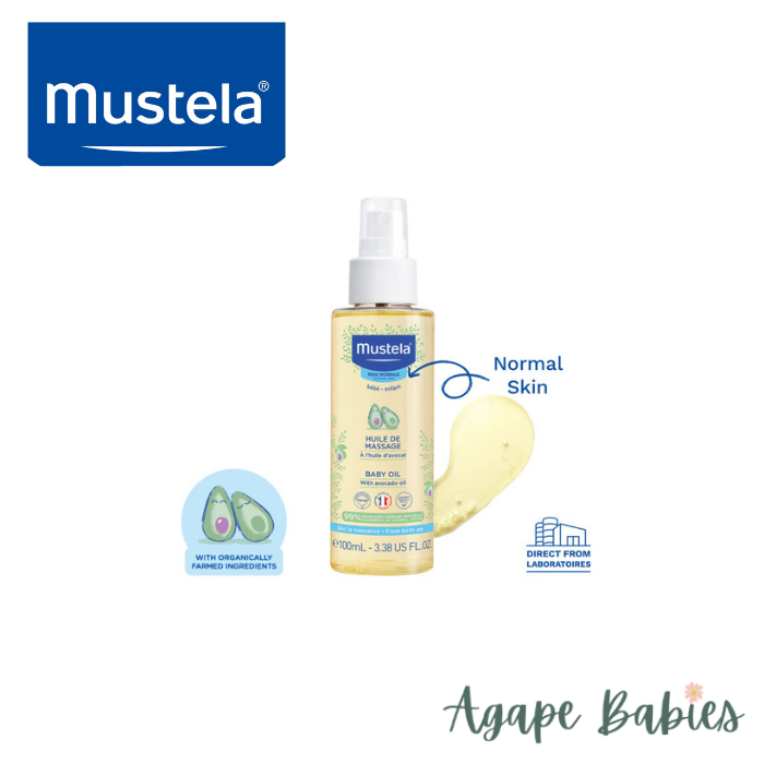 Mustela Bebe Baby Massage Oil 100ml Exp: 12/22