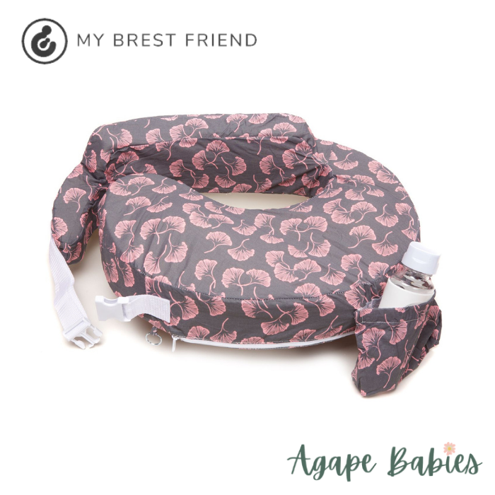 My Brest Friend Original Nursing Pillow - Pink Flowing Fans