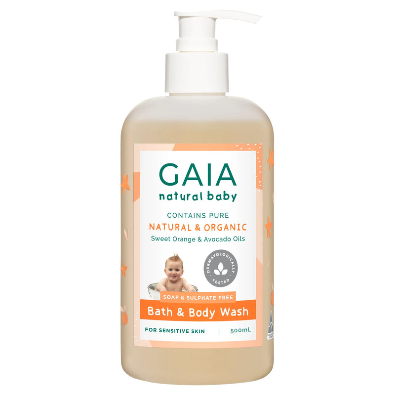 GAIA Bath & Body Wash 500ml + Pump Exp: 02/26