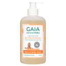 2 x GAIA Baby Bath & Body Wash 500ml + Pump Exp: 12/26