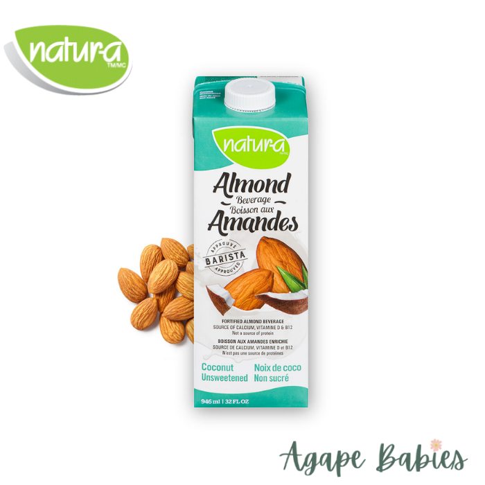 Natur-a Enriched Almond Beverage - Coconut Unsweetened 946 ml ( Bundle Of 12 Packs ) Exp: