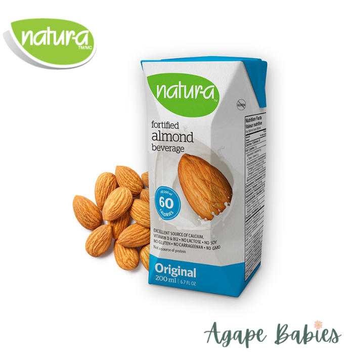 Natur-a Enriched Almond Beverage - Original, 200 ml (Pack of 3 x 8 Rolls) Exp: 02/24