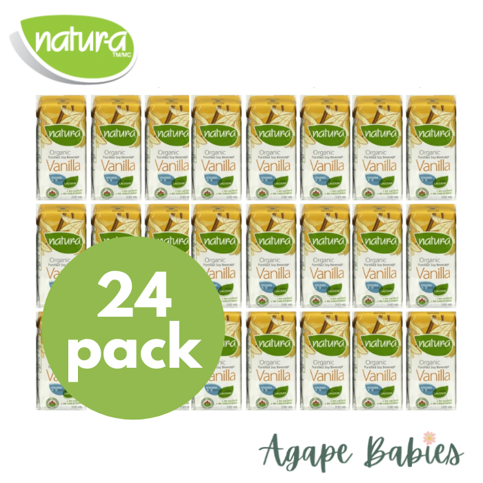 Natur-a Enriched Soy Beverage - Vanilla (Organic) 200ml(Pack of 3 x 8 Rolls) Exp: 11/24