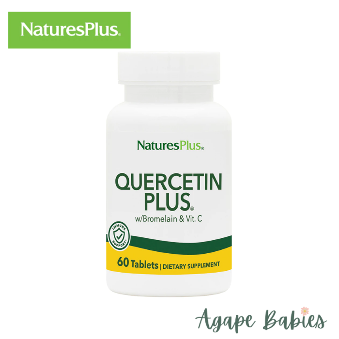 Nature's Plus Quercetin Plus with Bromelain & Vitamin C, 60 tabs.