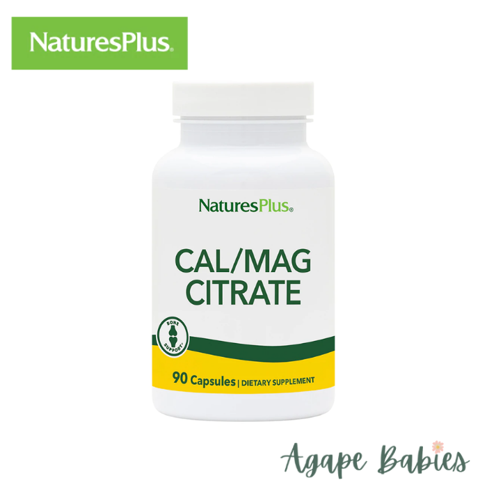 Nature's Plus Calcium/Magnesium Citrate 500/250 mg, 90 caps.