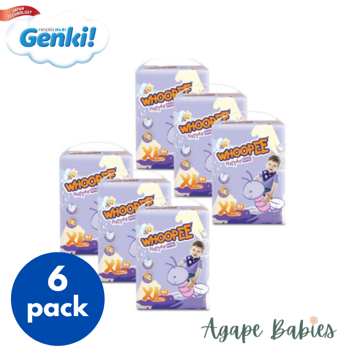 Nepia Oji Whoopee Pants XL44 (6 Packs / Cartoon)FOC Showa Baby Wipes 99.5% Water 80s x 3packs