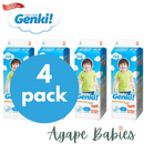 Nepia Genki Premium Soft Tape (4 Packs/Cartoon) - XL 44 - FOC Showa Baby Wipes 99.5% Water 80s x 3packs