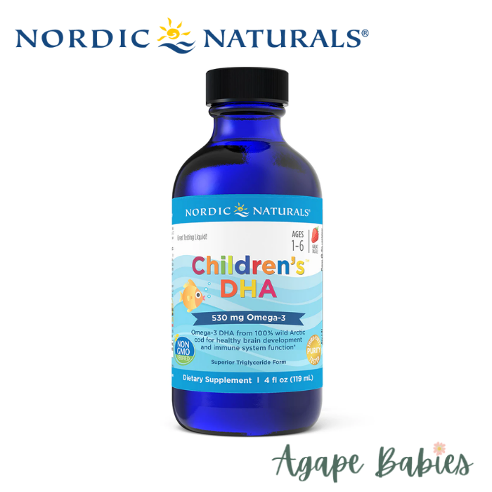 Nordic Naturals Children's DHA Arctic Cod Liver Oil - Strawberry, 119 ml
