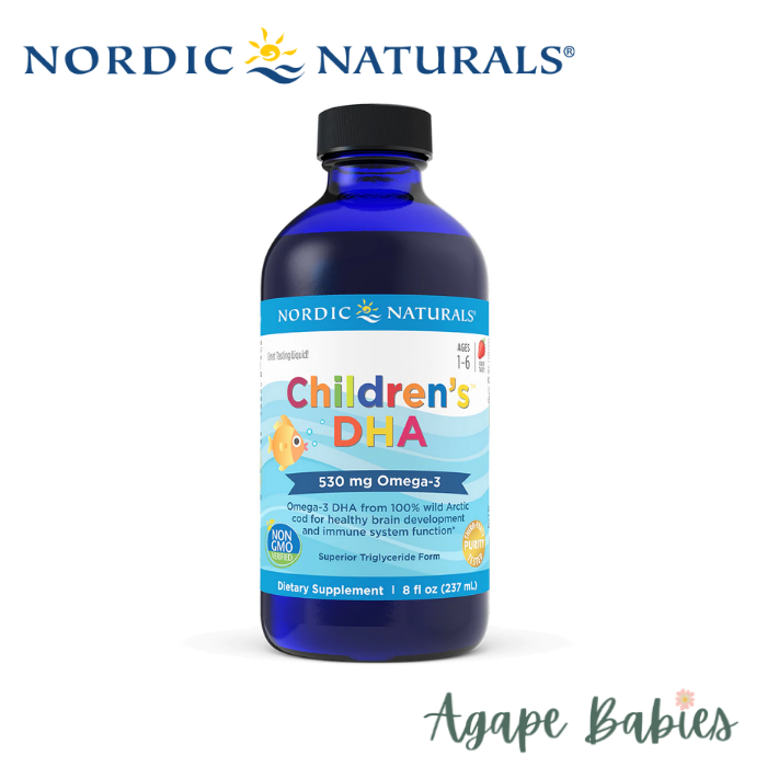 Nordic Naturals Children's DHA Arctic Cod Liver Oil - Strawberry, 237 ml.