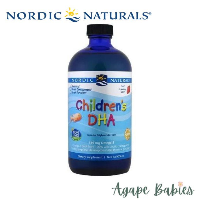 Nordic Naturals Children's DHA Arctic Cod Liver Oil - Strawberry, 473 ml.