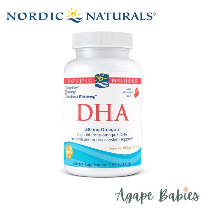 Nordic Naturals DHA 500 mg - Strawberry, 90 sgls.