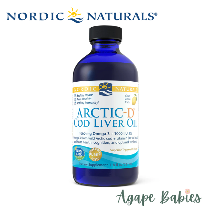Nordic Naturals Arctic-D Cod Liver Oil - Lemon, 237 ml.
