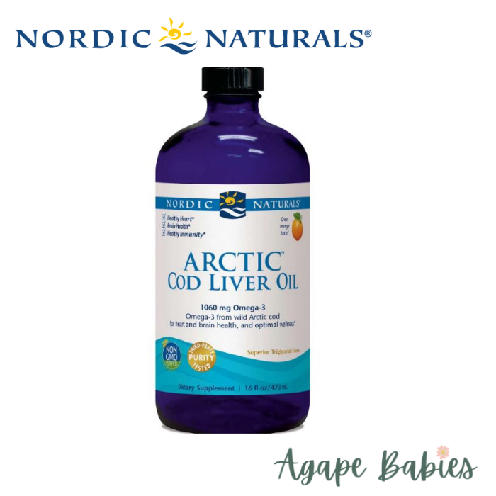 Nordic Naturals Arctic Cod Liver Oil - Orange, 473 ml.