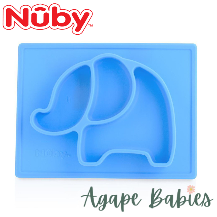 Nuby Sure Grip Mini Silicone Placemats - Elephant