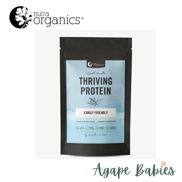 Nutra Organics Thriving Protein – Smooth Vanilla 1kg