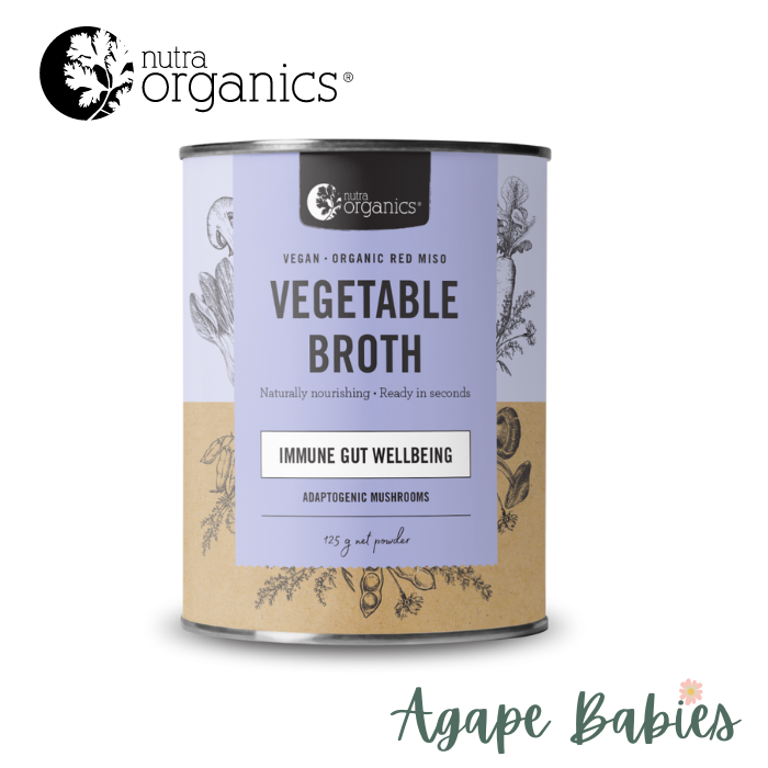 Nutra Organics Vegetable Broth – Adaptogenic Mushroom 125g