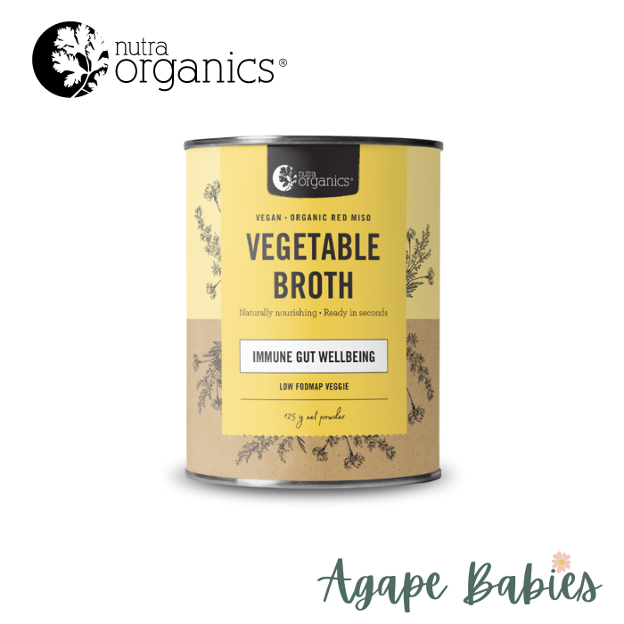 Nutra Organics Vegetable Broth – Low Fodmap Veggie 125g