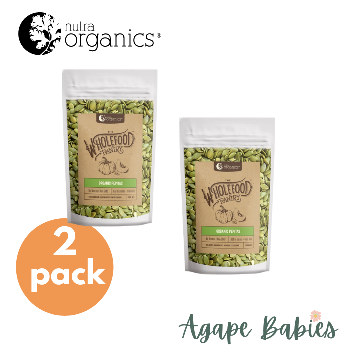 [2-Pack] Nutra Organics Organic Pepitas 200g