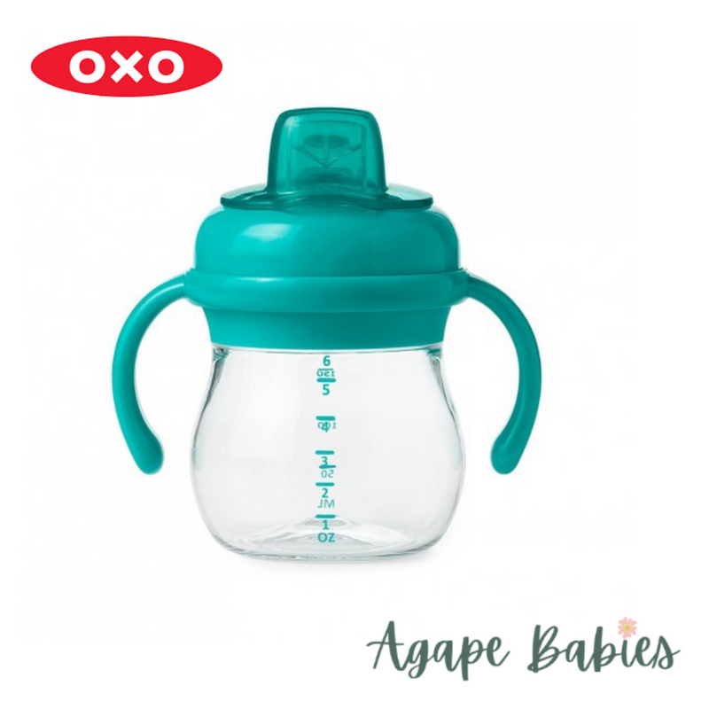 OXO Tot Grow Soft Spout Cup With Removable Handles 6oz/150ml 4m+ - Teal
