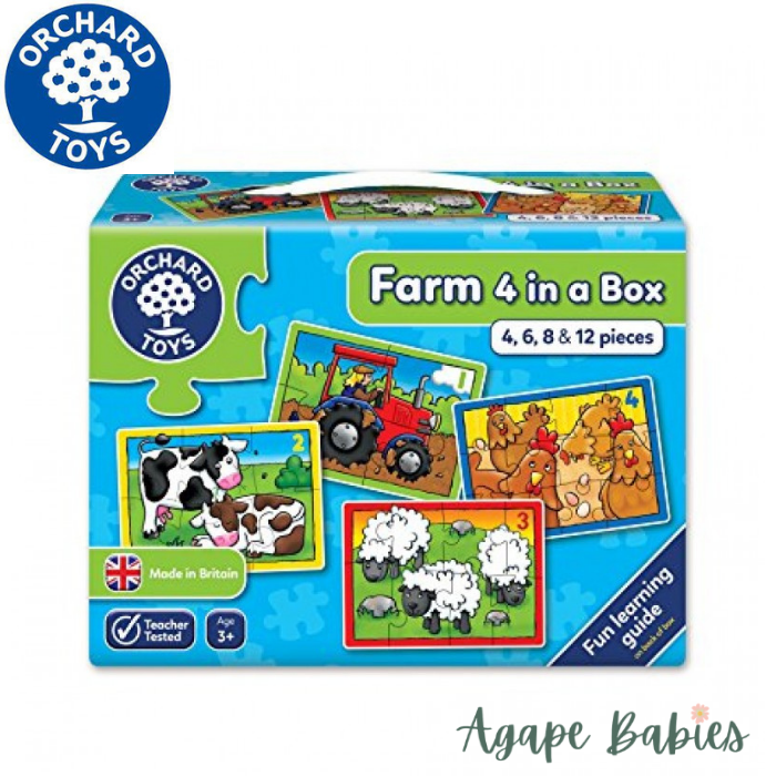 Orchard Toys Puzzle - Farm 4 in a box