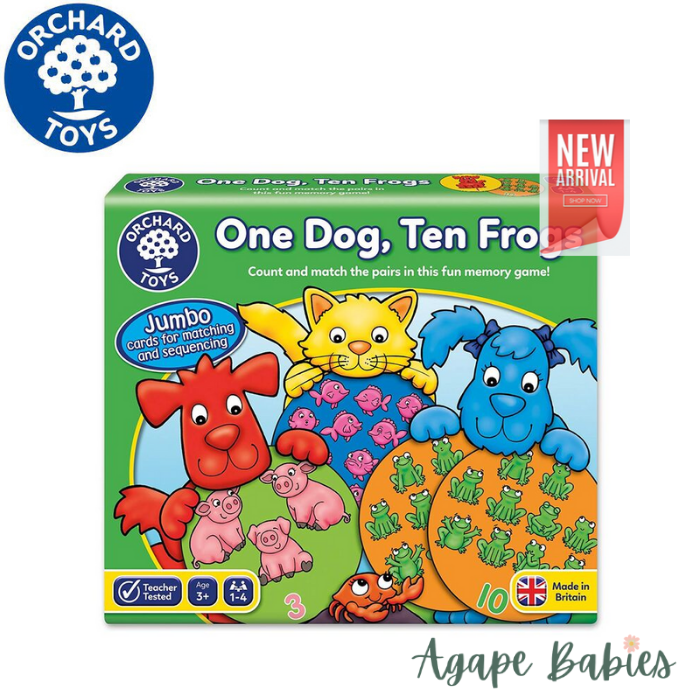 Orchard Toys Game - One Dog, Ten Frogs