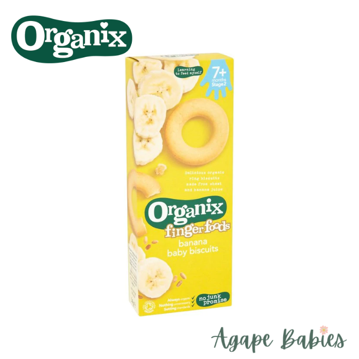 Organix Finger Foods Organic Baby Biscuits - Banana, 54 g. Exp: 06/21
