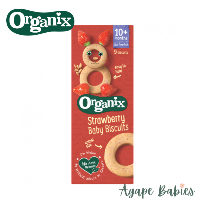 Organix Finger Foods Organic Baby Biscuits - Strawberry, 54 g. Exp: 06/21