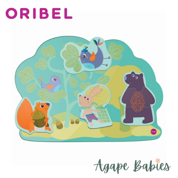 Oribel Vertiplay Hoppy Bunny & Friends - 2 & 3 Piece Puzzle