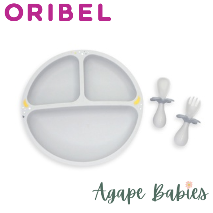 Oribel Cocoon Z Serveware - Fork, Spoon & Plate - Grey