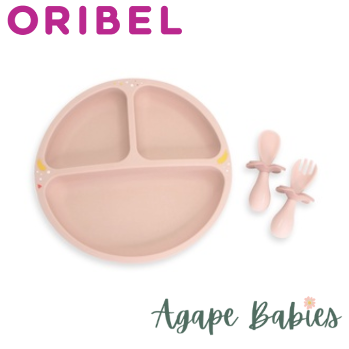 Oribel Cocoon Z Serveware - Fork, Spoon & Plate - Pink