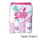 Owen 5pc Starter Hooded Towel & Washcloth Set 30 x 30" - 100% cotton - 6 Designs